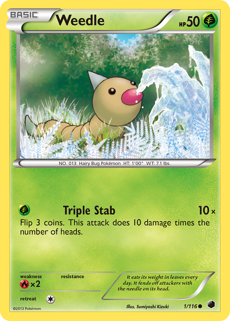 Weedle (1/116) [Black & White: Plasma Freeze] | Pegasus Games WI