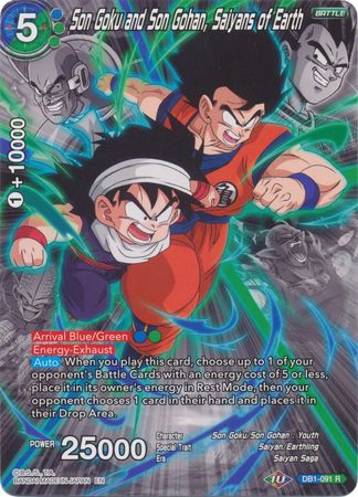 Son Goku and Son Gohan, Saiyans of Earth (Alternate Art) [DB1-091] | Pegasus Games WI