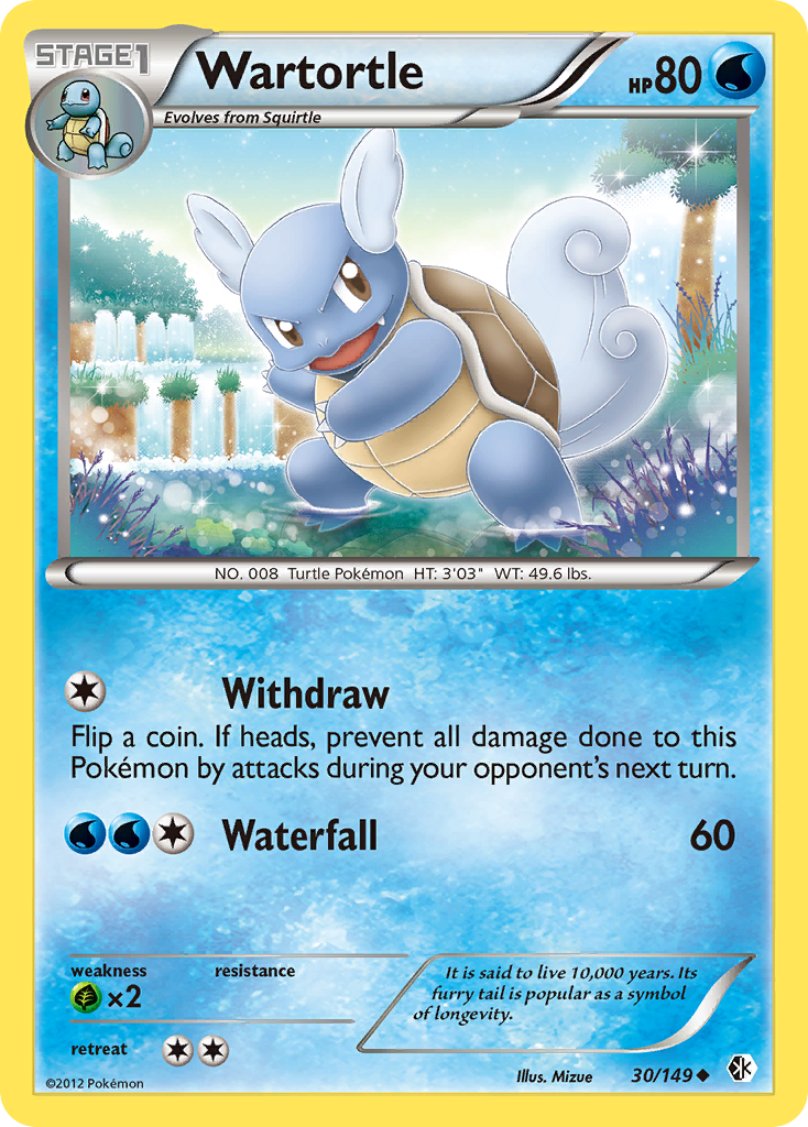 Wartortle (30/149) [Black & White: Boundaries Crossed] | Pegasus Games WI