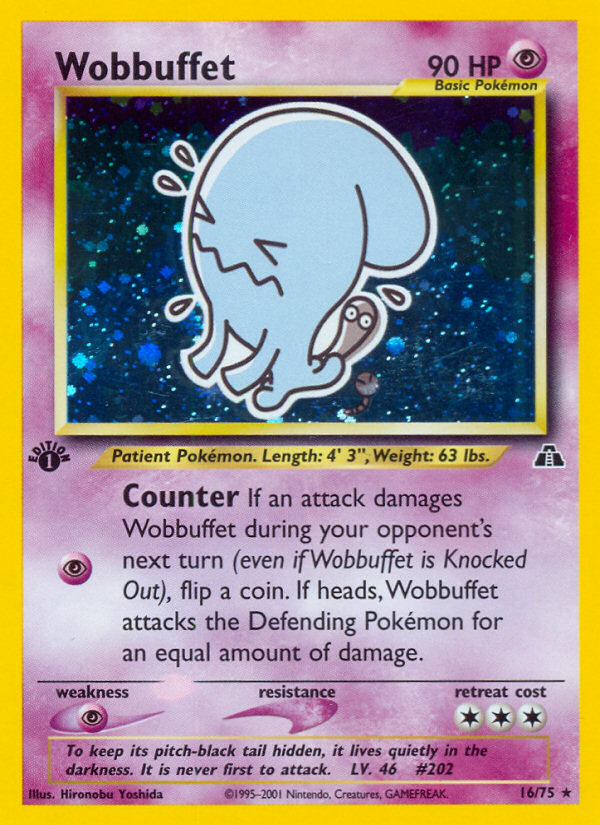 Wobbuffet (16/75) [Neo Discovery 1st Edition] | Pegasus Games WI