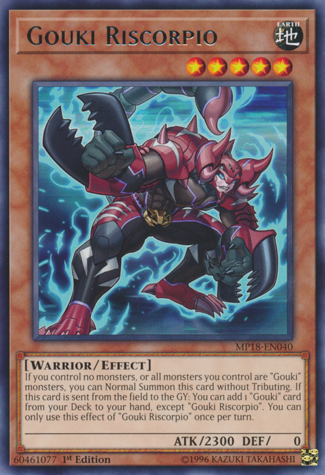 Gouki Riscorpio [MP18-EN040] Rare | Pegasus Games WI