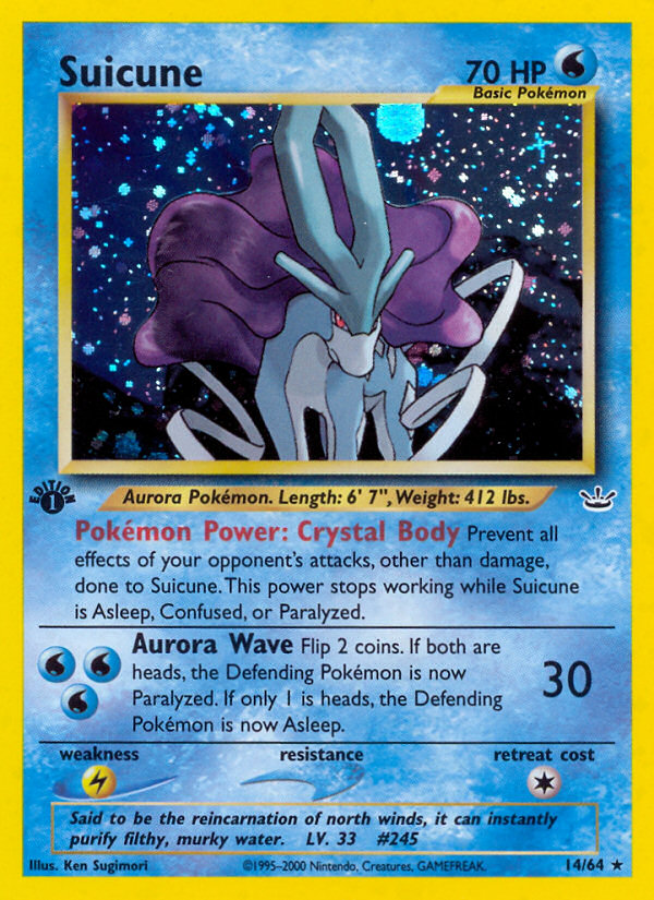 Suicune (14/64) [Neo Revelation 1st Edition] | Pegasus Games WI