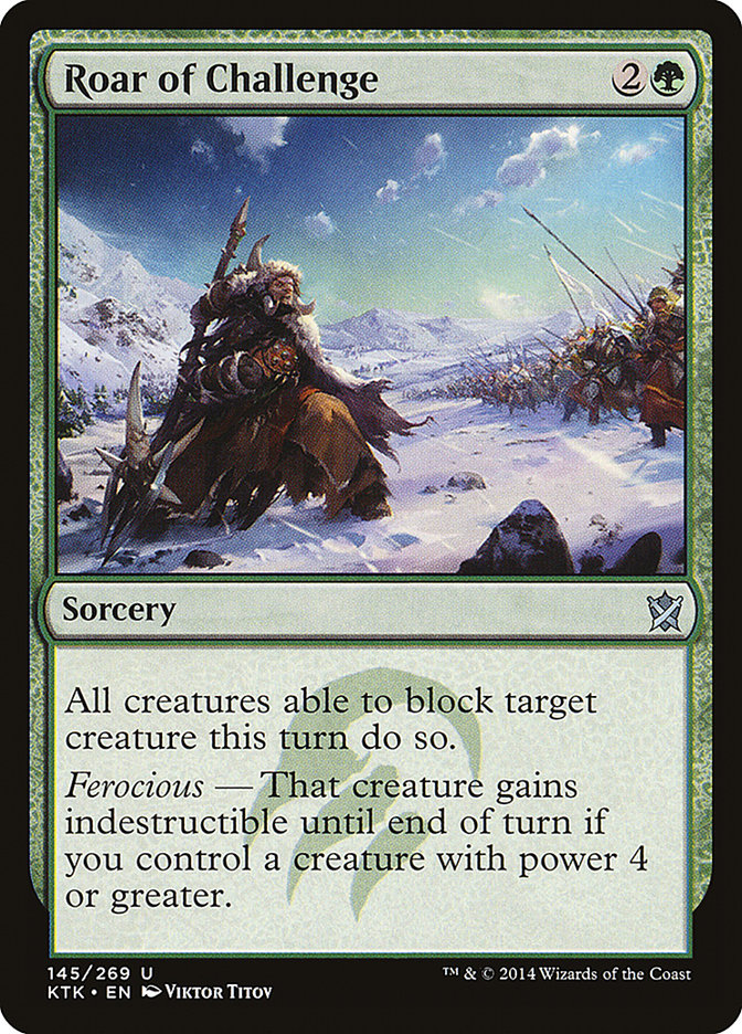 Roar of Challenge [Khans of Tarkir] | Pegasus Games WI