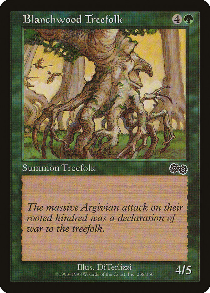 Blanchwood Treefolk [Urza's Saga] | Pegasus Games WI