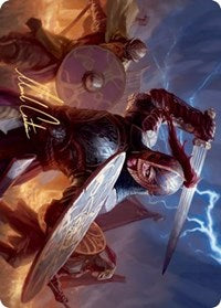 Beskir Shieldmate Art Card (Gold-Stamped Signature) [Kaldheim Art Series] | Pegasus Games WI