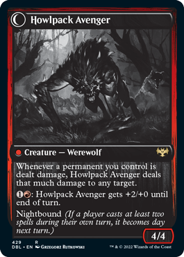 Ill-Tempered Loner // Howlpack Avenger [Innistrad: Double Feature] | Pegasus Games WI