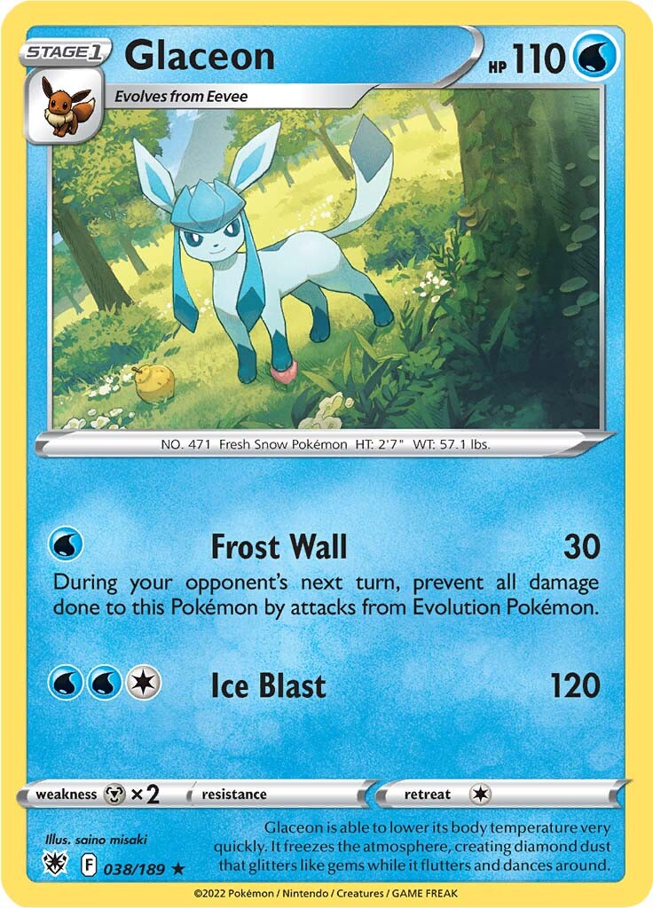 Glaceon (038/189) [Sword & Shield: Astral Radiance] | Pegasus Games WI