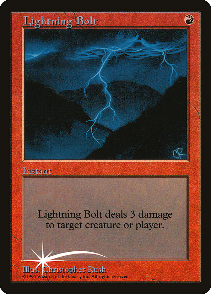 Lightning Bolt [Judge Gift Cards 1998] | Pegasus Games WI