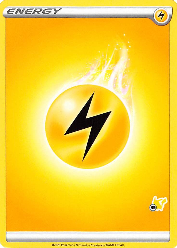 Lightning Energy (Pikachu Stamp #35) [Battle Academy 2022] | Pegasus Games WI