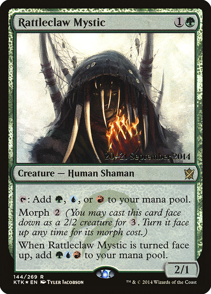 Rattleclaw Mystic [Khans of Tarkir Prerelease Promos] | Pegasus Games WI