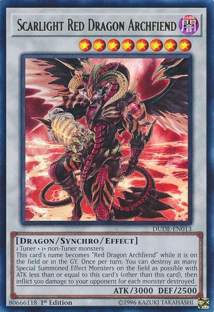 Scarlight Red Dragon Archfiend [DUDE-EN013] Ultra Rare | Pegasus Games WI