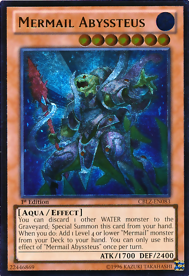 Mermail Abyssteus (UTR) [CBLZ-EN083] Ultimate Rare | Pegasus Games WI
