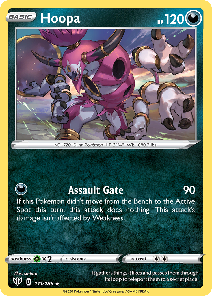 Hoopa (111/189) [Sword & Shield: Darkness Ablaze] | Pegasus Games WI
