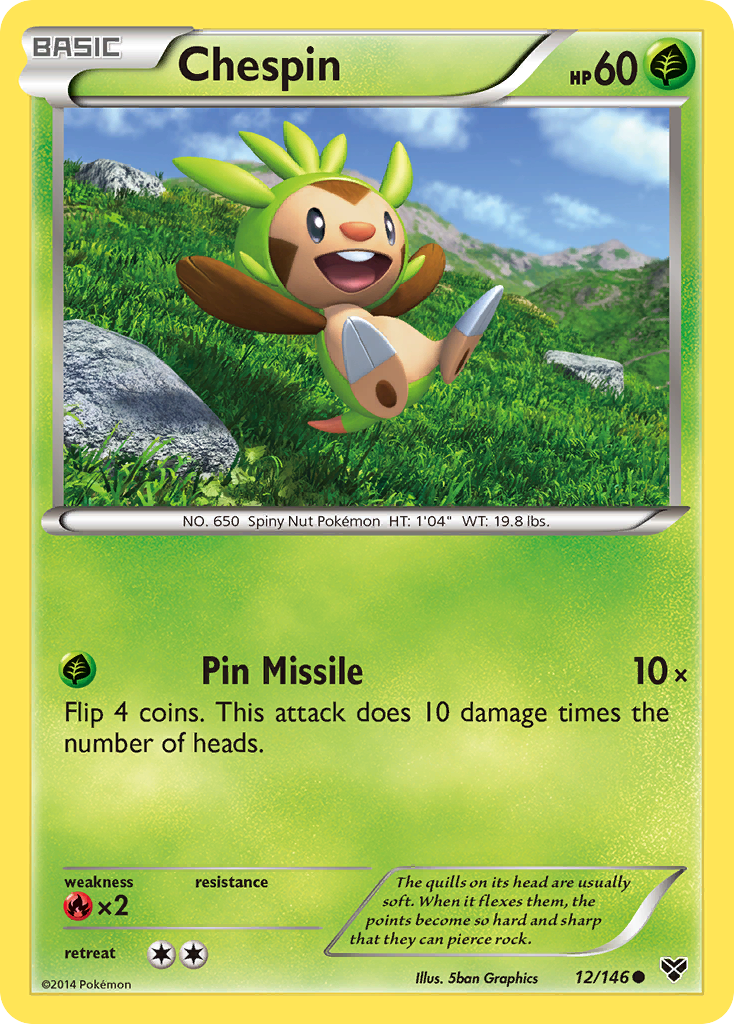 Chespin (12/146) [XY: Base Set] | Pegasus Games WI