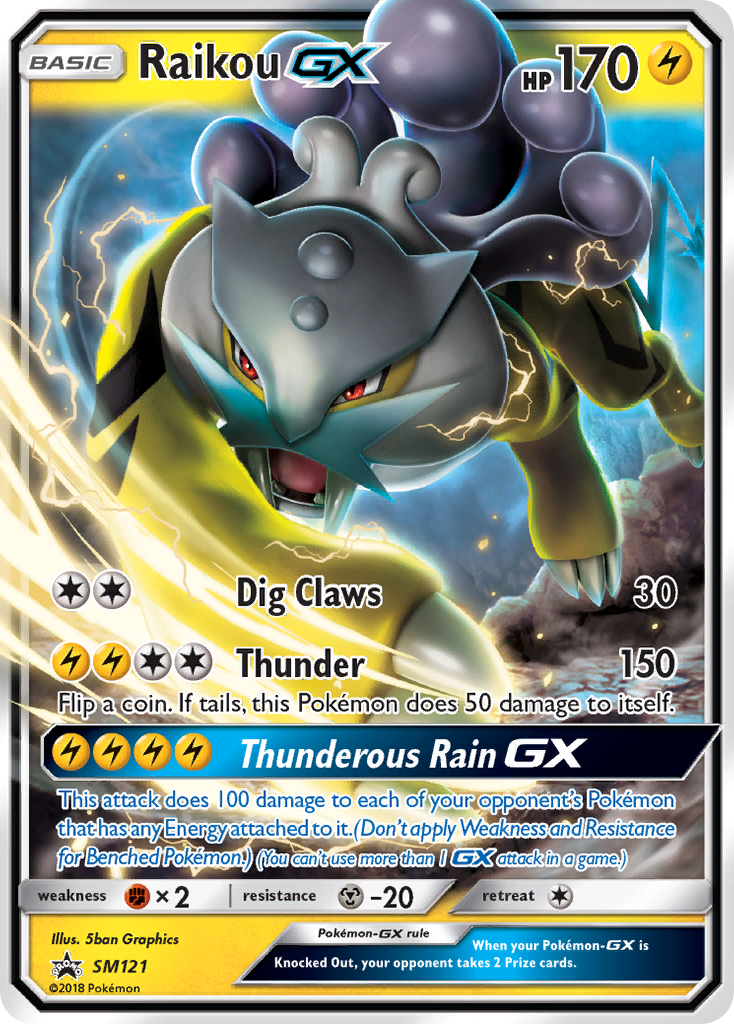 Raikou GX (SM121) [Sun & Moon: Black Star Promos] | Pegasus Games WI