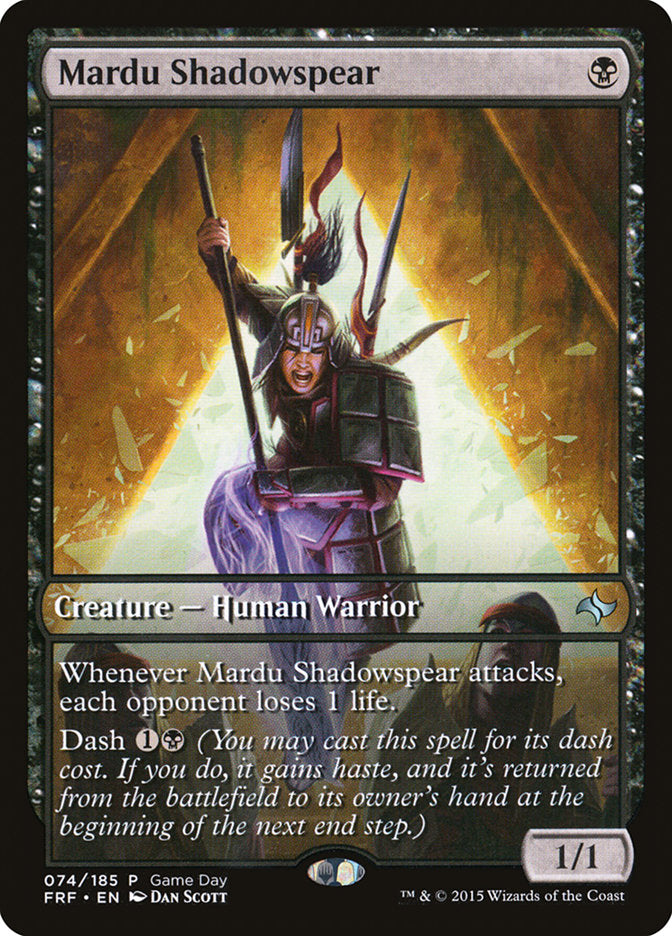 Mardu Shadowspear (Game Day) [Fate Reforged Promos] | Pegasus Games WI