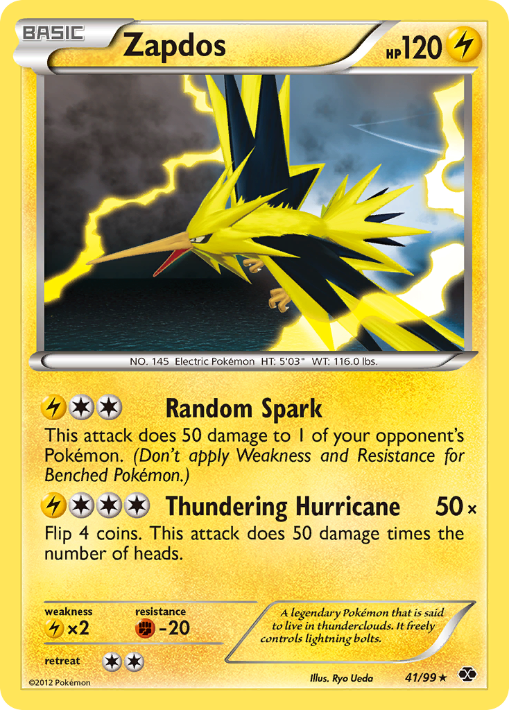 Zapdos (41/99) [Black & White: Next Destinies] | Pegasus Games WI