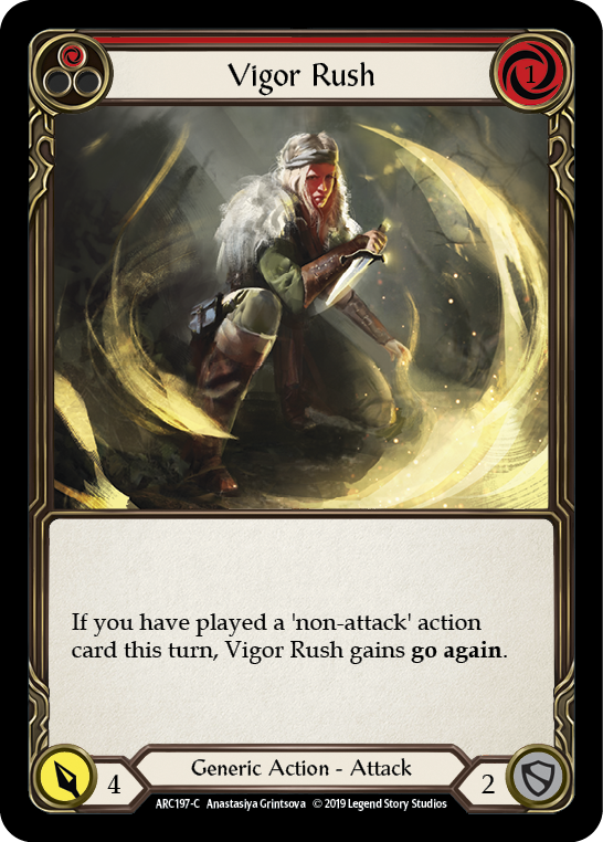 Vigor Rush (Red) [ARC197-C] 1st Edition Normal | Pegasus Games WI