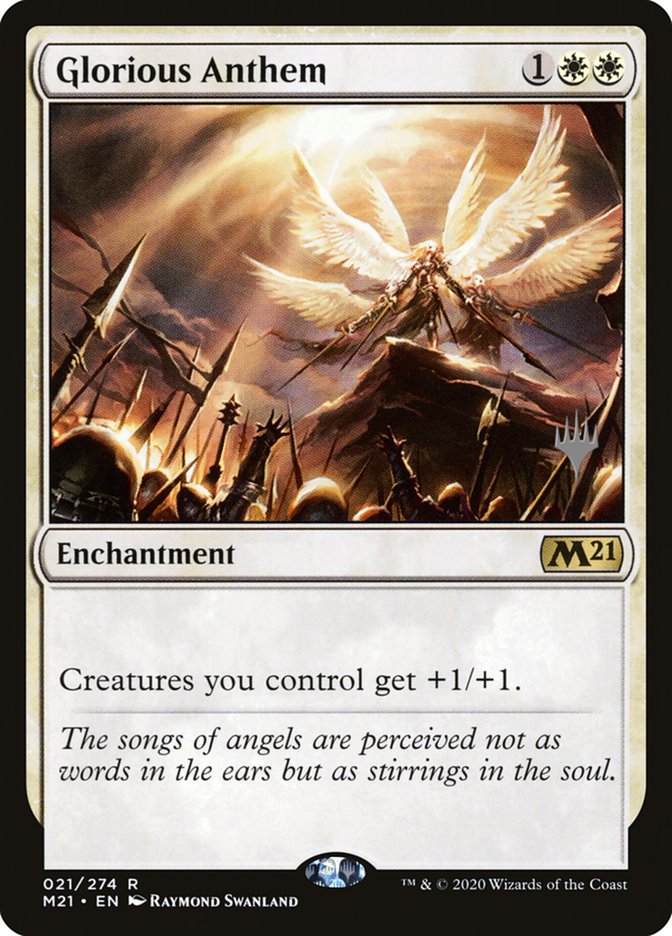 Glorious Anthem (Promo Pack) [Core Set 2021 Promos] | Pegasus Games WI