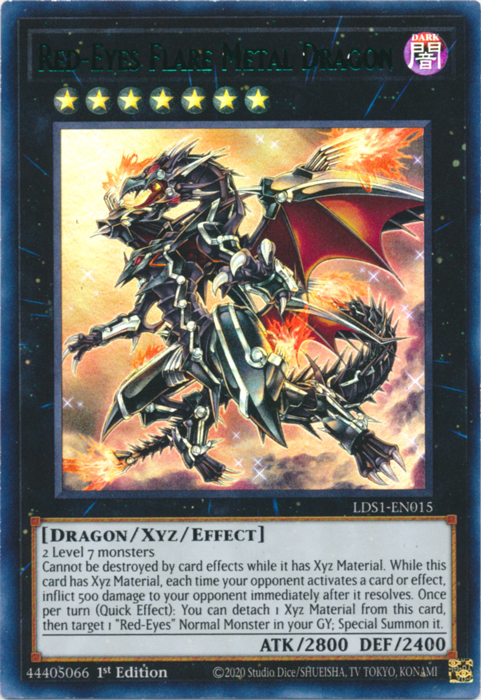 Red-Eyes Flare Metal Dragon (Green) [LDS1-EN015] Ultra Rare | Pegasus Games WI