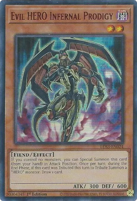 Evil HERO Infernal Prodigy (Red) [LDS3-EN024] Ultra Rare | Pegasus Games WI