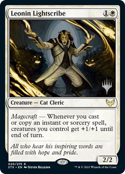 Leonin Lightscribe (Promo Pack) [Strixhaven: School of Mages Promos] | Pegasus Games WI