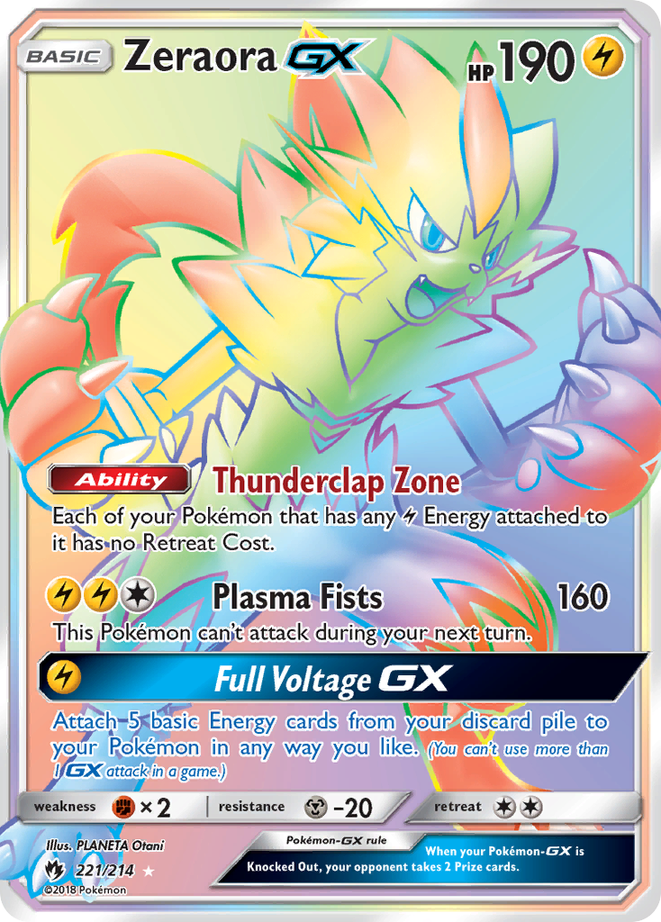 Zeraora GX (221/214) [Sun & Moon: Lost Thunder] | Pegasus Games WI