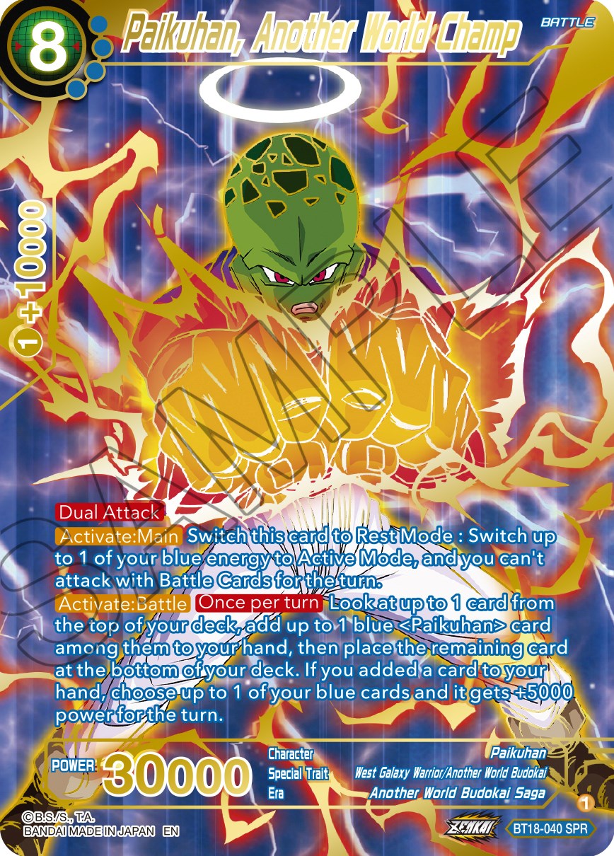Paikuhan, Another World Champ (SPR) (BT18-040) [Dawn of the Z-Legends] | Pegasus Games WI