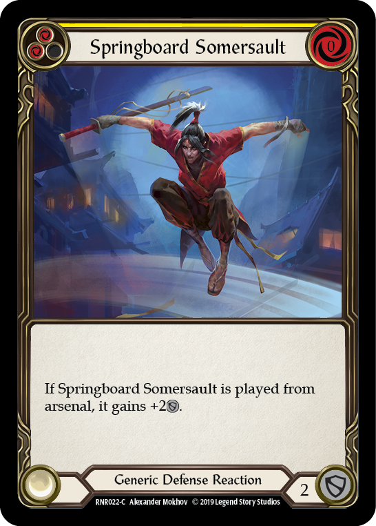 Springboard Somersault [RNR022-C] (Rhinar Hero Deck)  1st Edition Normal | Pegasus Games WI