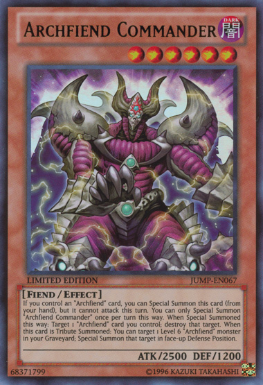 Archfiend Commander [JUMP-EN067] Ultra Rare | Pegasus Games WI