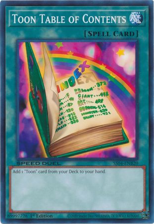 Toon Table of Contents [SS04-ENB20] Common | Pegasus Games WI