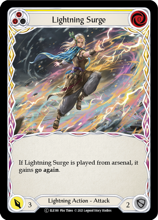 Lightning Surge (Yellow) [U-ELE190] Unlimited Normal | Pegasus Games WI