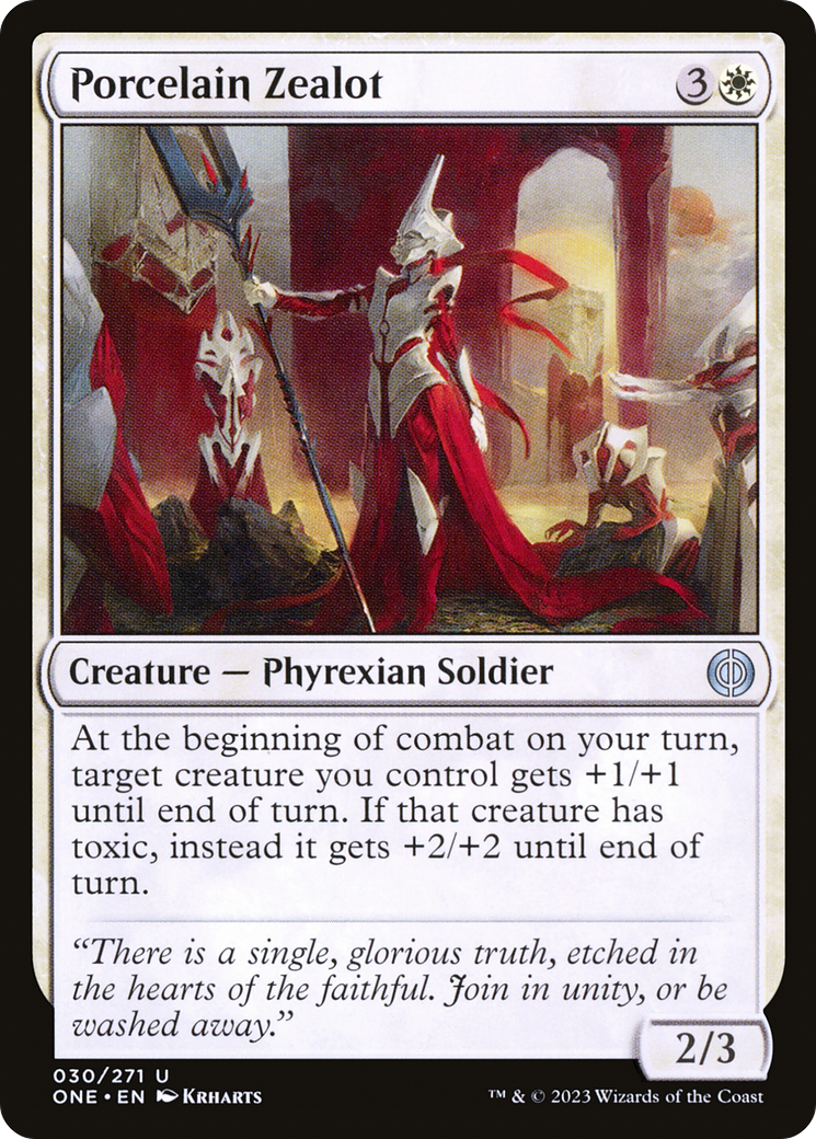 Porcelain Zealot [Phyrexia: All Will Be One] | Pegasus Games WI