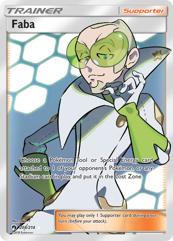 Faba (208/214) [Sun & Moon: Lost Thunder] | Pegasus Games WI