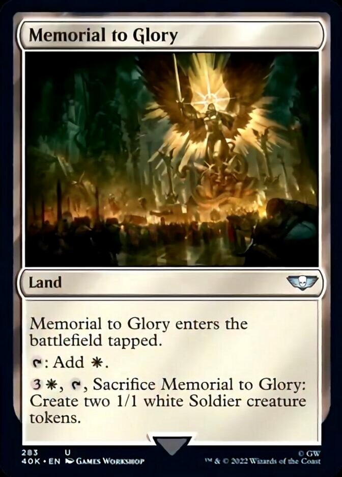 Memorial to Glory (Surge Foil) [Warhammer 40,000] | Pegasus Games WI
