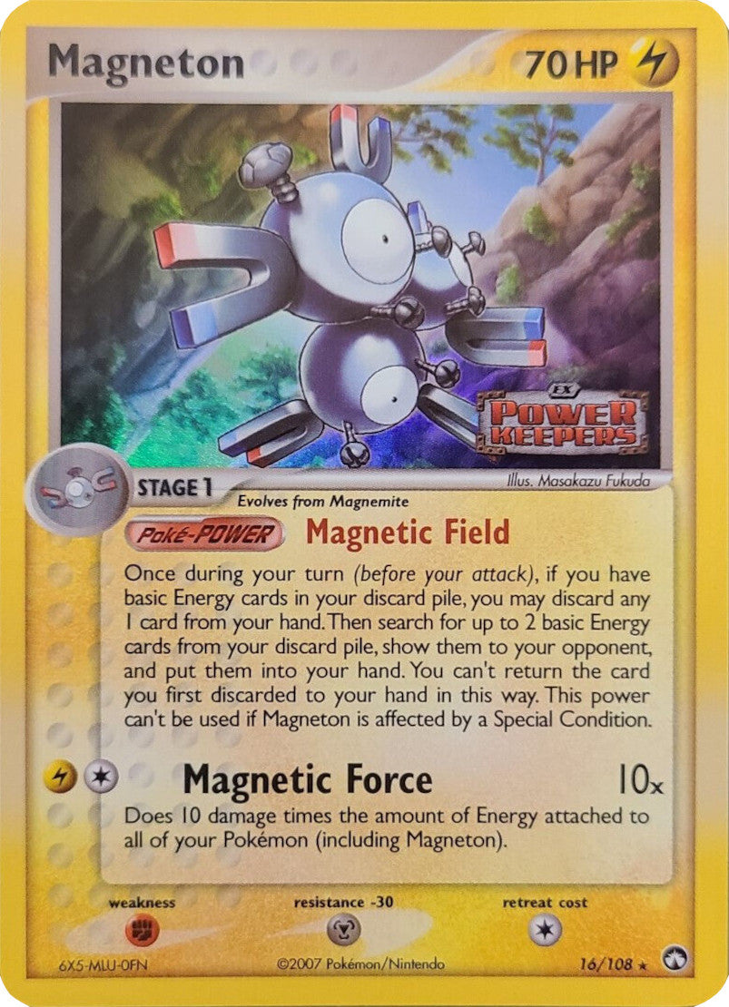 Magneton (16/108) (Stamped) [EX: Power Keepers] | Pegasus Games WI