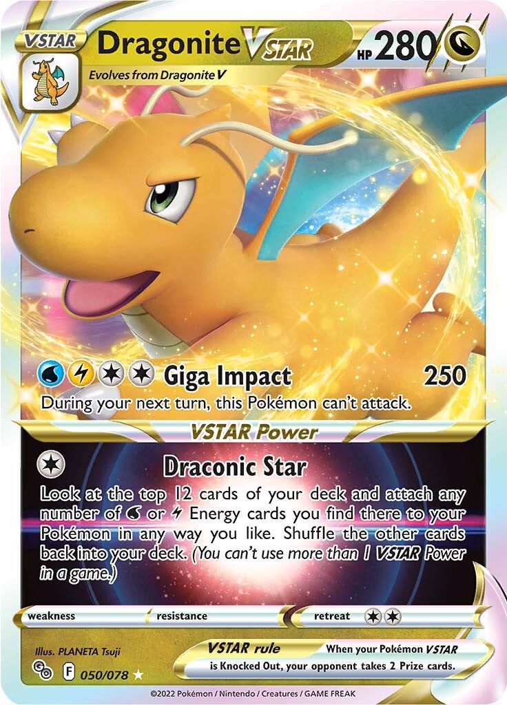 Dragonite VSTAR (050/078) [Pokémon GO] | Pegasus Games WI