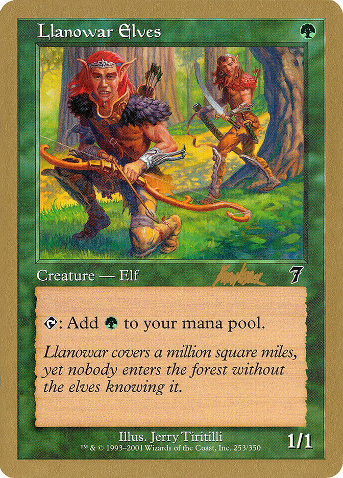 Llanowar Elves (Brian Kibler) [World Championship Decks 2002] | Pegasus Games WI