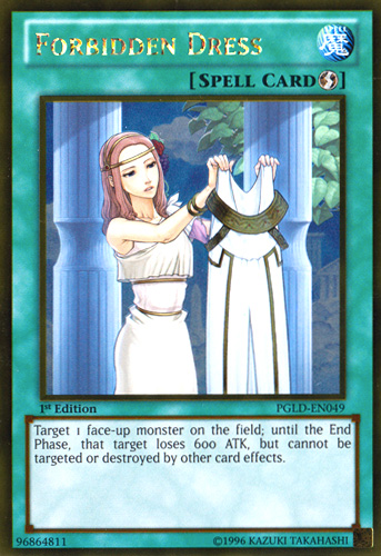 Forbidden Dress [PGLD-EN049] Gold Rare | Pegasus Games WI