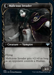 Innocent Traveler // Malicious Invader (Showcase Fang Frame) [Innistrad: Crimson Vow] | Pegasus Games WI