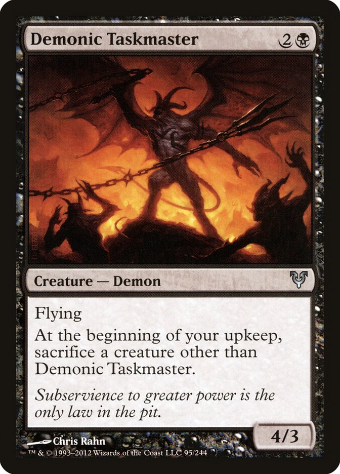 Demonic Taskmaster [Avacyn Restored] | Pegasus Games WI