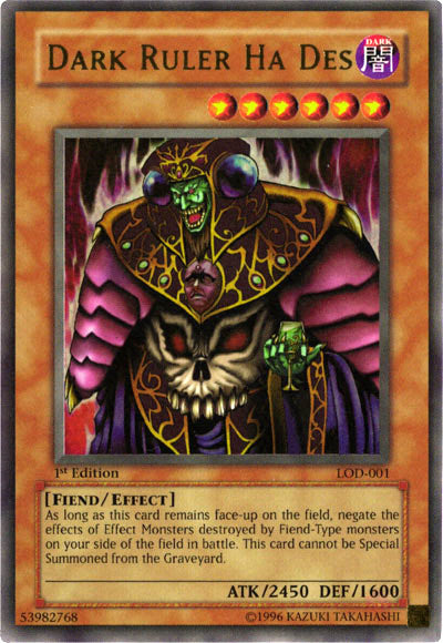 Dark Ruler Ha Des [LOD-001] Ultra Rare | Pegasus Games WI