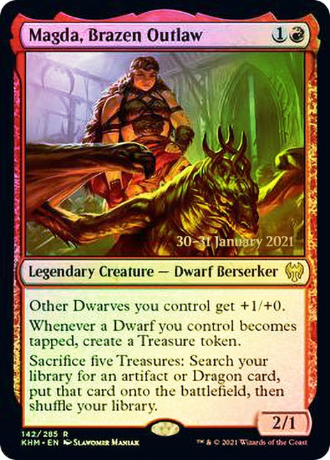 Magda, Brazen Outlaw [Kaldheim Prerelease Promos] | Pegasus Games WI