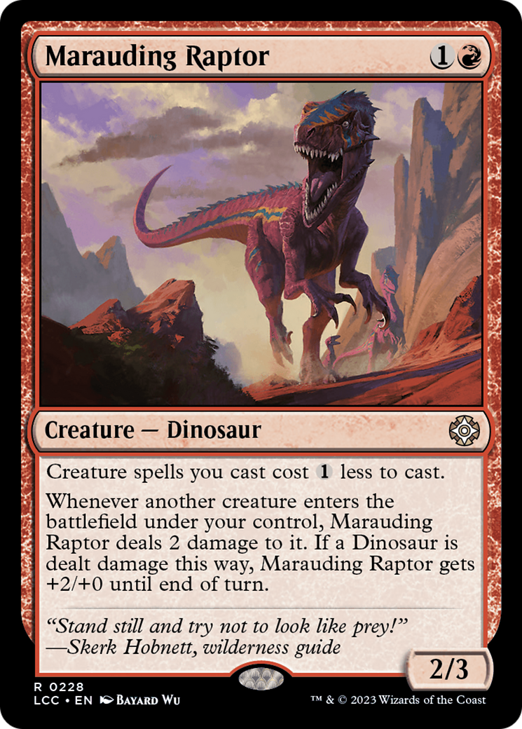 Marauding Raptor [The Lost Caverns of Ixalan Commander] | Pegasus Games WI