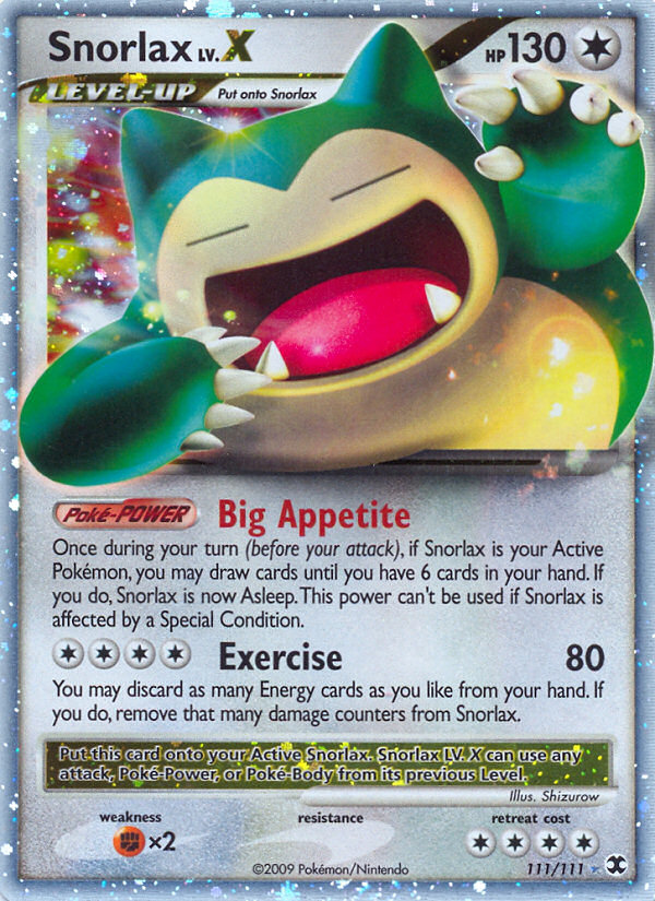 Snorlax LV.X (111/111) [Platinum: Rising Rivals] | Pegasus Games WI