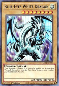 Blue-Eyes White Dragon (Green) [LDS2-EN001] Ultra Rare | Pegasus Games WI