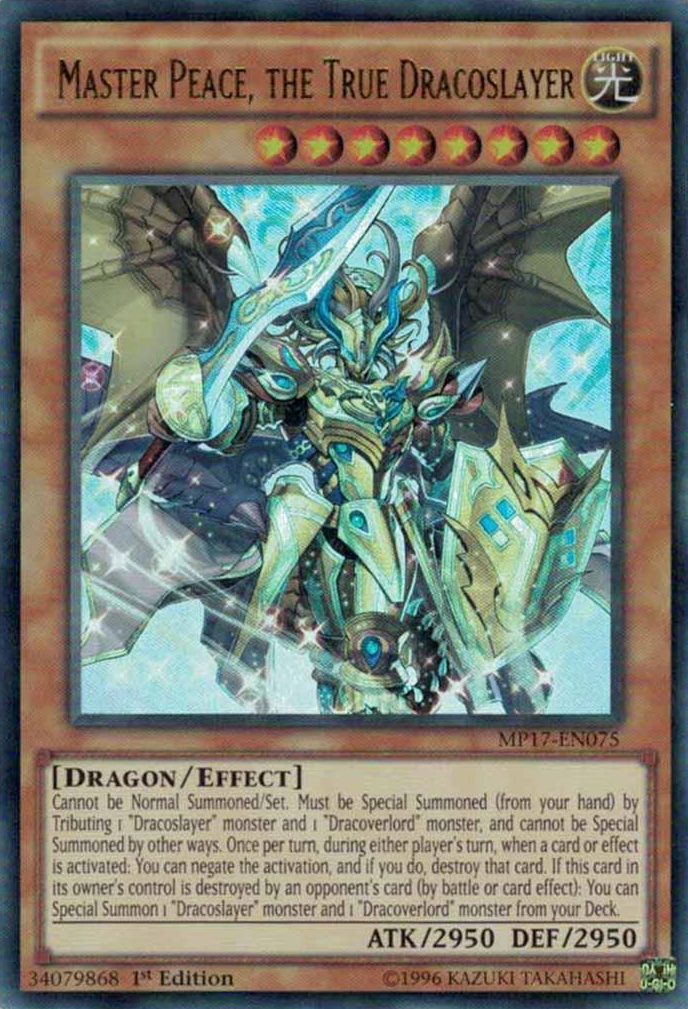 Master Peace, the True Dracoslayer [MP17-EN075] Ultra Rare | Pegasus Games WI