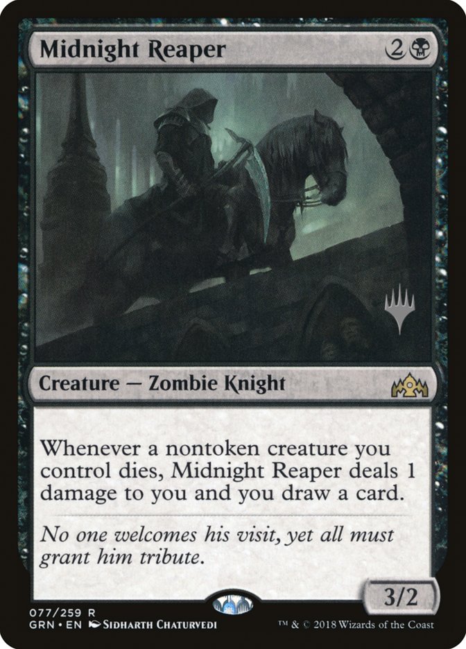 Midnight Reaper (Promo Pack) [Guilds of Ravnica Promos] | Pegasus Games WI