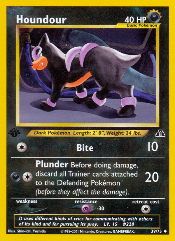 Houndour (39/75) [Neo Discovery 1st Edition] | Pegasus Games WI