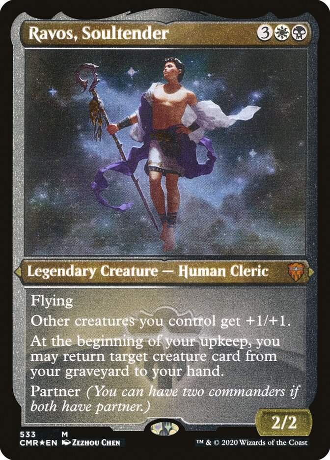 Ravos, Soultender (Etched) [Commander Legends] | Pegasus Games WI